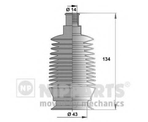 NIPPARTS N2848010 Комплект пылника, рулевое управление