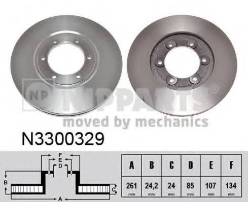 NIPPARTS N3300329 Тормозной диск