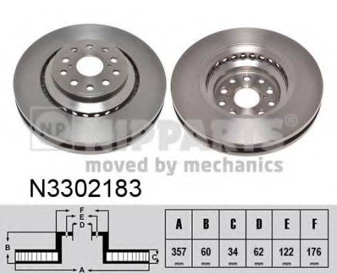 NIPPARTS N3302183 Тормозной диск