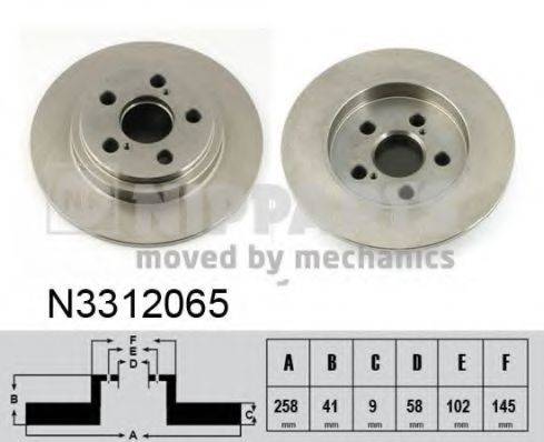 NIPPARTS N3312065 Тормозной диск