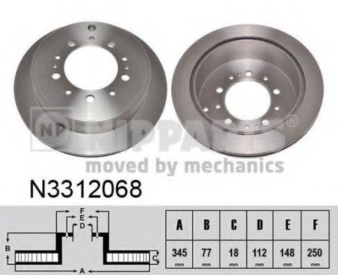 NIPPARTS N3312068 Тормозной диск