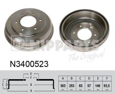 NIPPARTS N3400523 Тормозной барабан