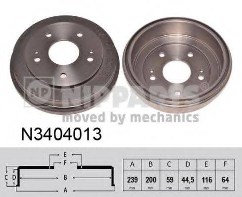 NIPPARTS N3404013 Тормозной барабан