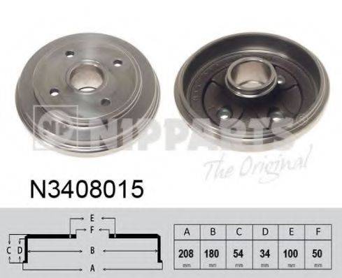 NIPPARTS N3408015 Тормозной барабан