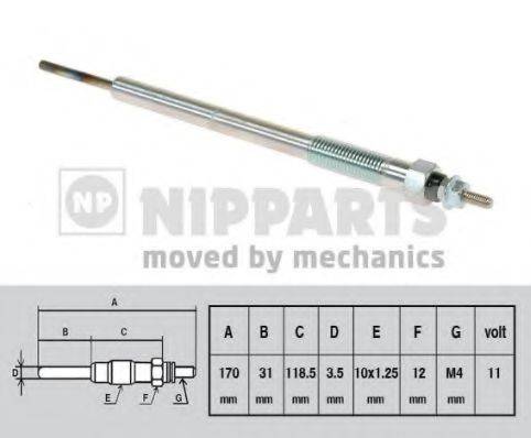 NIPPARTS N5715016 Свеча накаливания