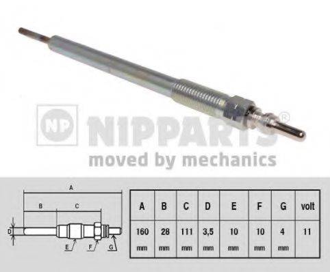 NIPPARTS N5715019 Свеча накаливания