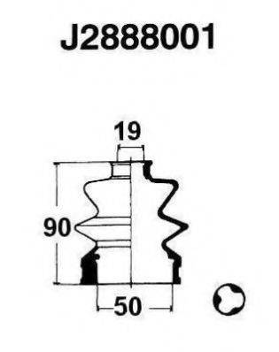 NIPPARTS J2888001 Комплект пылника, приводной вал