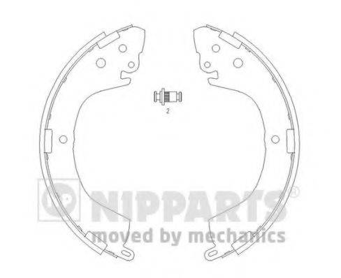 NIPPARTS J3505040 Комплект тормозных колодок