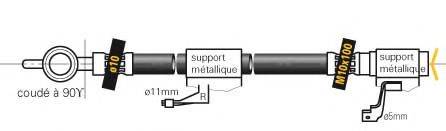 MGA F6619 Тормозной шланг
