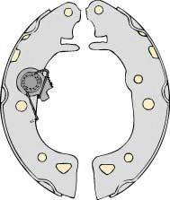 MGA M640 Комплект тормозных колодок
