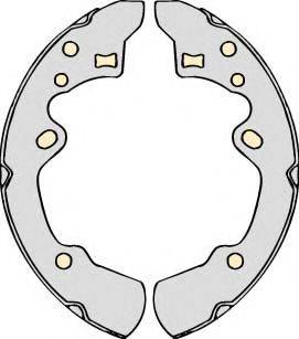 MGA M655 Комплект тормозных колодок