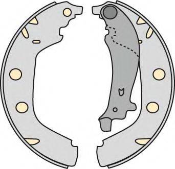 MGA M735 Комплект тормозных колодок