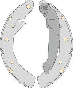 MGA M756 Комплект тормозных колодок