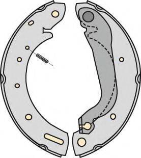 MGA PM762498 Комплект тормозов, барабанный тормозной механизм