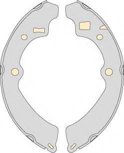 MGA M767 Комплект тормозных колодок