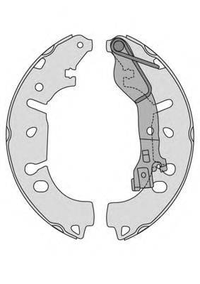 MGA M852 Комплект тормозных колодок