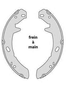 MGA M874 Комплект тормозных колодок, стояночная тормозная система