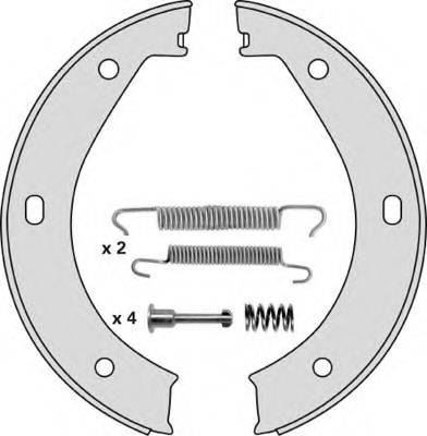 MGA M685R Комплект тормозных колодок, стояночная тормозная система