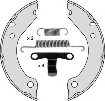 MGA M716R Комплект тормозных колодок, стояночная тормозная система