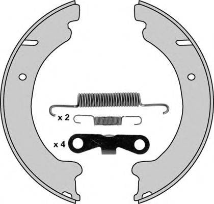 MGA M745R Комплект тормозных колодок, стояночная тормозная система