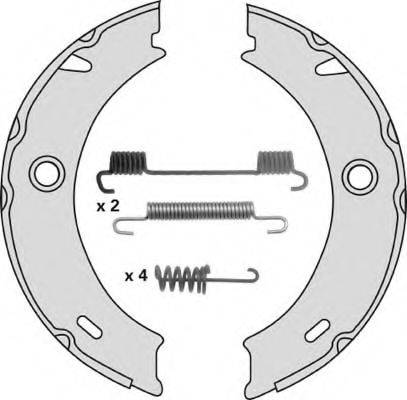 MGA M805R Комплект тормозных колодок, стояночная тормозная система