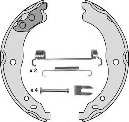 MGA M845R Комплект тормозных колодок, стояночная тормозная система