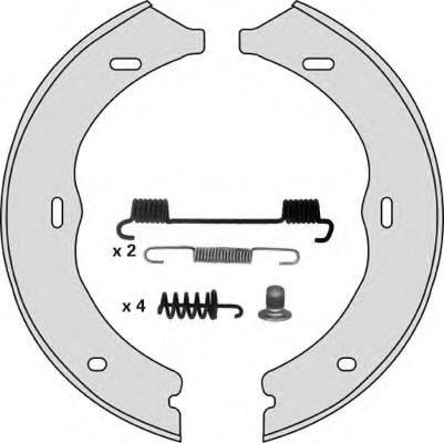 MGA M855R Комплект тормозных колодок, стояночная тормозная система
