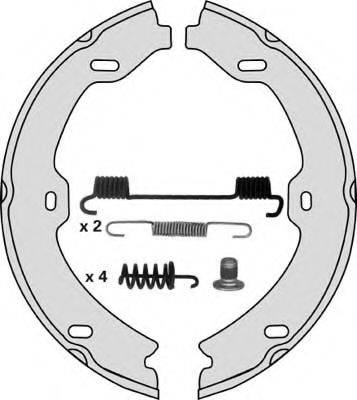 MGA M872R Комплект тормозных колодок, стояночная тормозная система