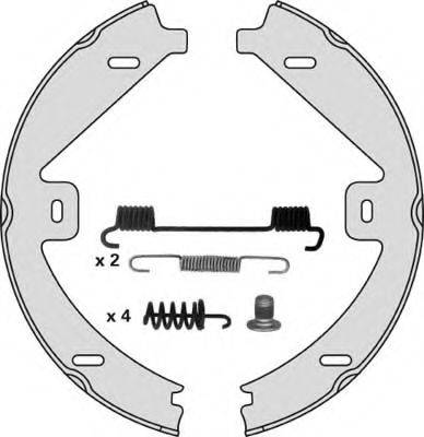 MGA M889R Комплект тормозных колодок, стояночная тормозная система