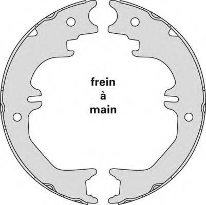 MGA M903 Комплект тормозных колодок, стояночная тормозная система