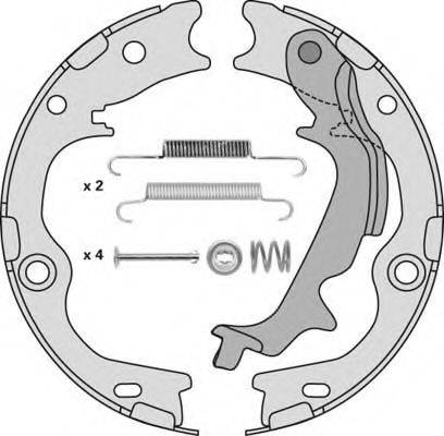 MGA M916R Комплект тормозных колодок, стояночная тормозная система