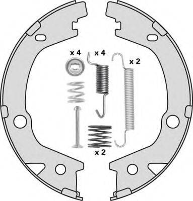 MGA M920R Комплект тормозных колодок, стояночная тормозная система