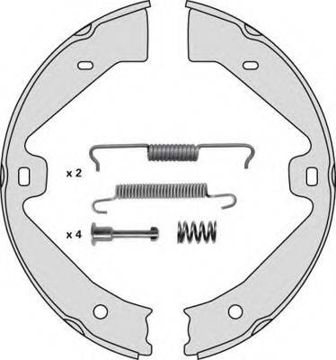 MGA M931R Комплект тормозных колодок, стояночная тормозная система