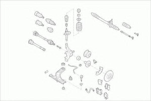 ZF PARTS VWGOLFFZ004 Рулевое управление; Подвеска колеса