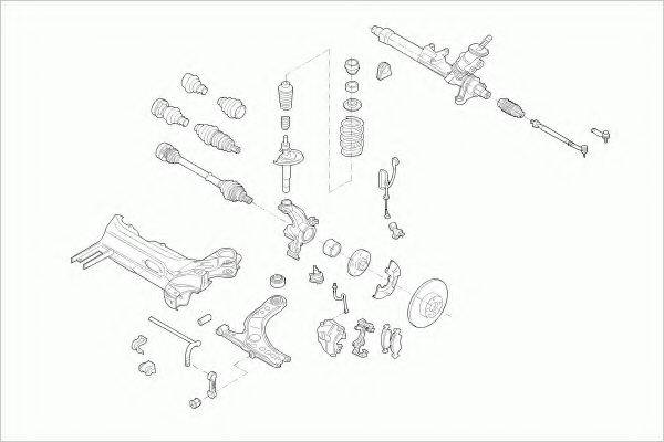 ZF PARTS VWGOLFFZ044 Рулевое управление; Подвеска колеса