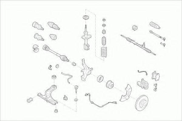 ZF PARTS VWPASSAFZ009 Рулевое управление; Подвеска колеса