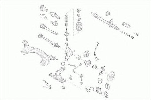 ZF PARTS VWPOLOFZ002 Рулевое управление; Подвеска колеса