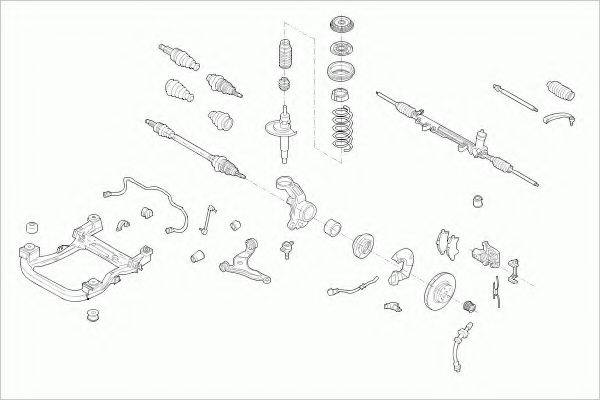 ZF PARTS VWMULTIFZ001 Рулевое управление; Подвеска колеса