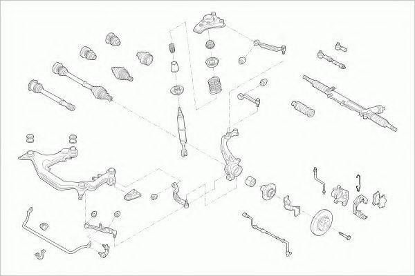 ZF PARTS AUDIA4AVFZ003 Рулевое управление; Подвеска колеса