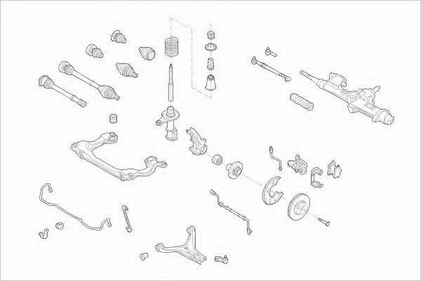 ZF PARTS AUDI80AVFZ001 Рулевое управление; Подвеска колеса