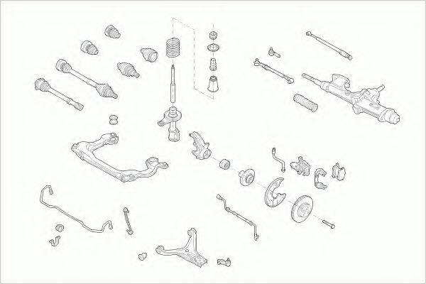 ZF PARTS AUDI80AVFZ005 Рулевое управление; Подвеска колеса