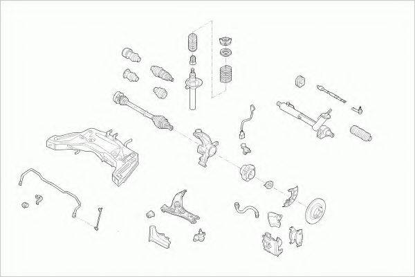 ZF PARTS VWPOLOFZ005 Рулевое управление; Подвеска колеса