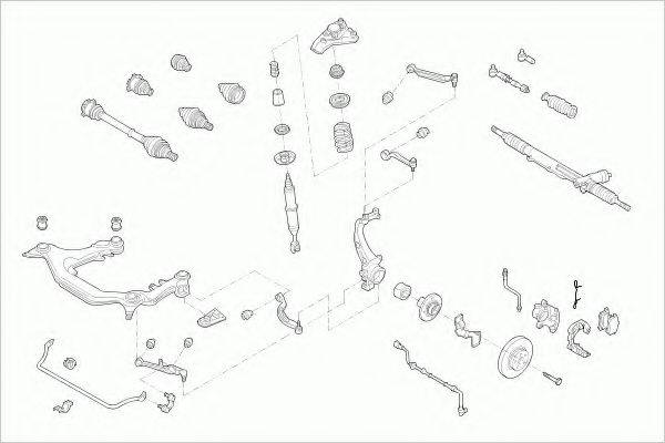 ZF PARTS VWPASSAFZ028 Рулевое управление; Подвеска колеса