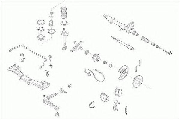 ZF PARTS BMW3FZ007 Рулевое управление; Подвеска колеса