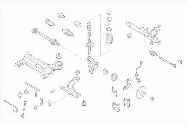 ZF PARTS SKODAOCTAVFZ008 Рулевое управление; Подвеска колеса