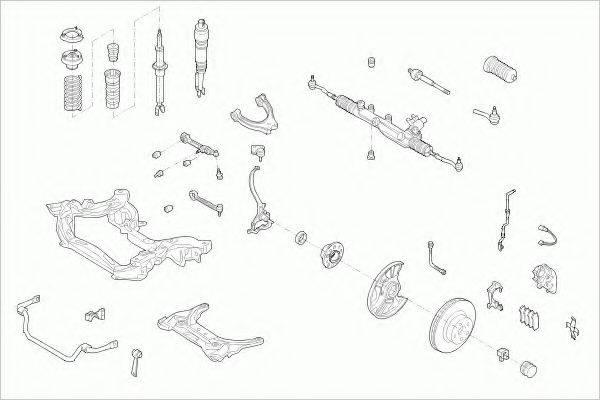 ZF PARTS MERCEEKLAFZ012 Рулевое управление; Подвеска колеса