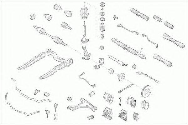 ZF PARTS OPELVECTRFZ003 Рулевое управление; Подвеска колеса