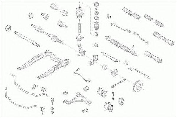 ZF PARTS OPELVECTRFZ015 Рулевое управление; Подвеска колеса