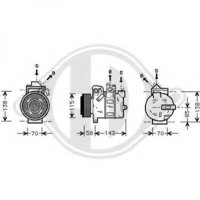 DIEDERICHS 7189000 Компрессор, кондиционер