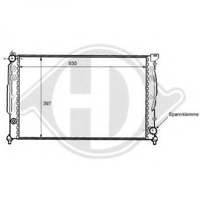 DIEDERICHS 8101103 Радиатор, охлаждение двигателя